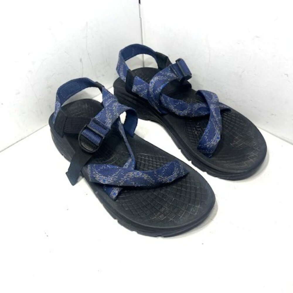 Men's Chaco Z/Volv Black Blue Hiking Outdoor Water Sandals Sz 12
